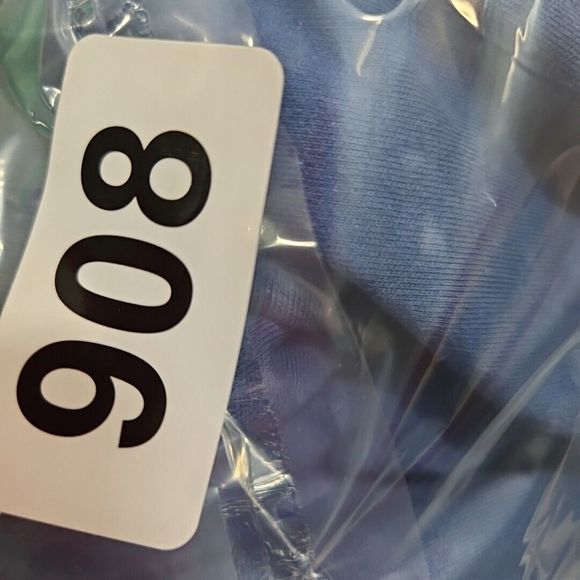 Lands End Women's sz Lg Blue Mock Neck Top Cotton long sleeve - Picture 7 of 7